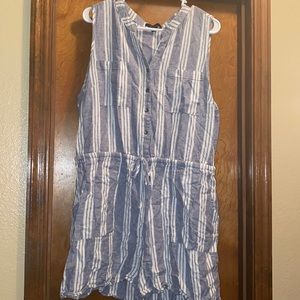 Blue/white Kelly Renee XXL romper